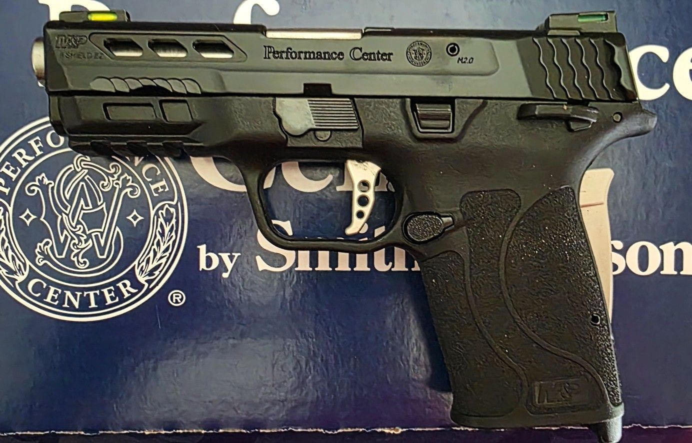Smith & Wesson Performance Center M&P 9mm Shield EZ – Silver Ported Barrel