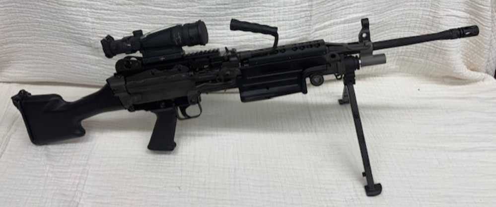 Belt Fed FN 249 with M249 Trijicon ACOG 2