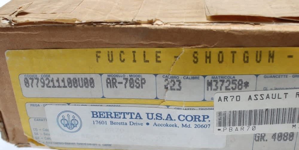 BERETTA MODEL 70 AR-70 LIKE NEW IN FACTORY BOX! 3