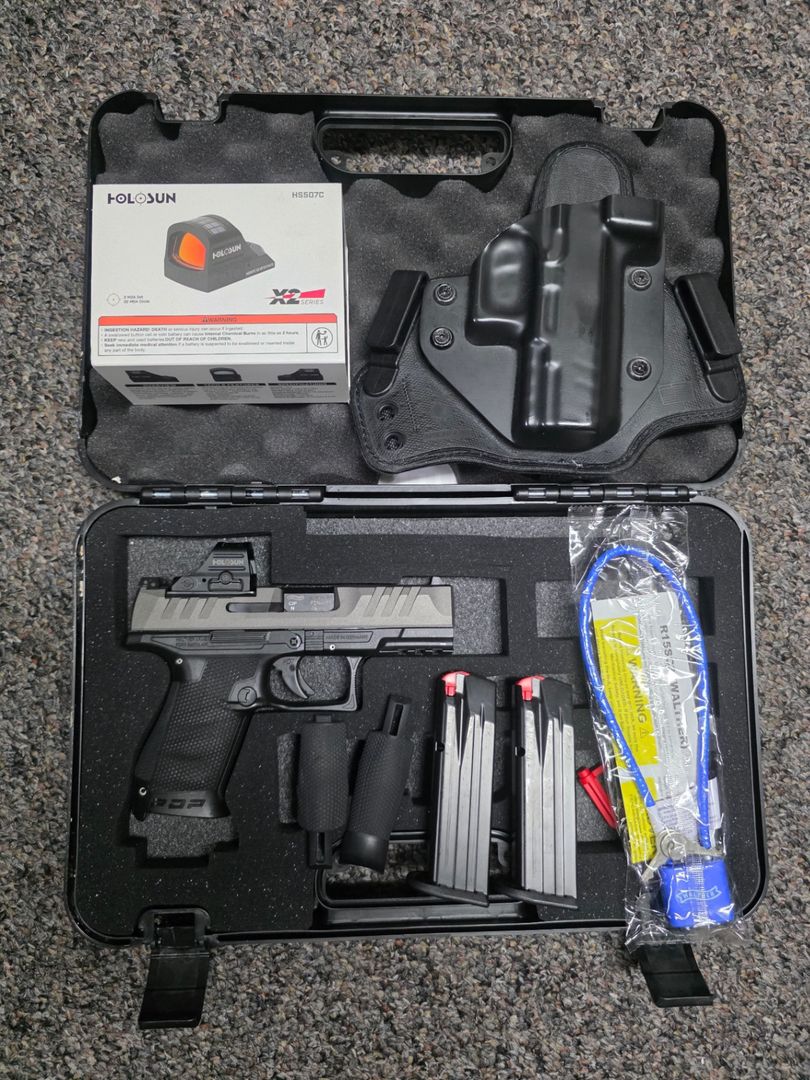 Walther PDP w/ Holosun and holster