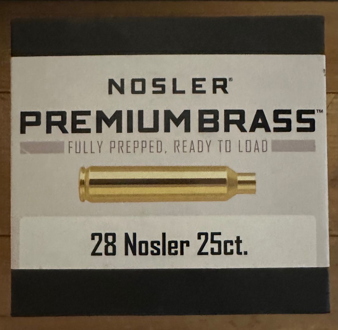 28 nosler New reloading brass