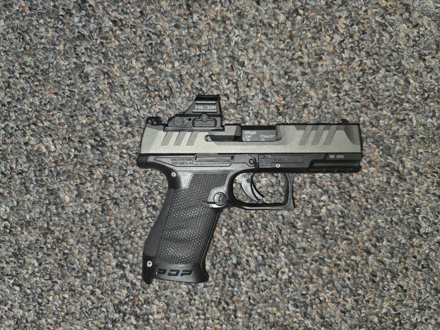 Walther PDP w/ Holosun and holster 3
