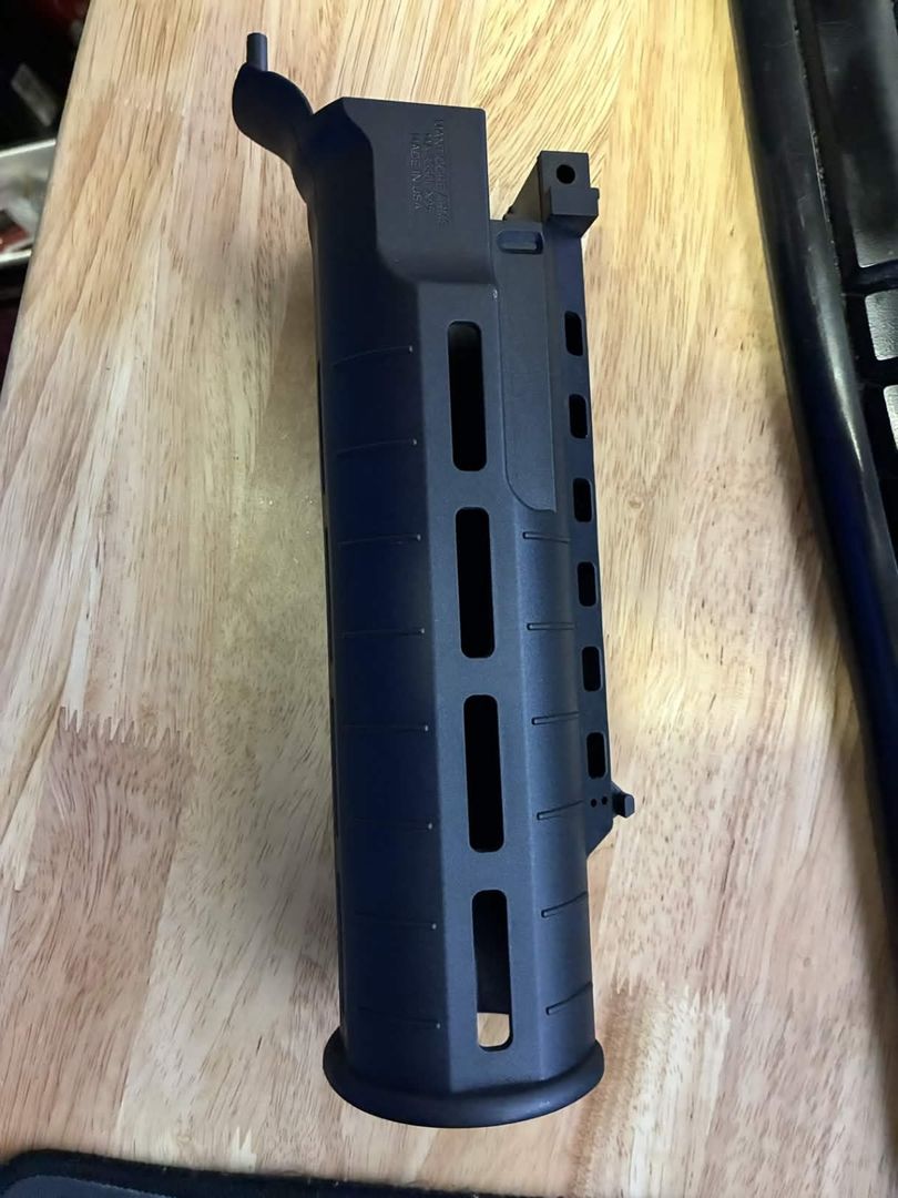 Manticore Arms black polymer X95 Optimus Polymer Forend for Tavor x95 rifles.   Capturing the appear 2