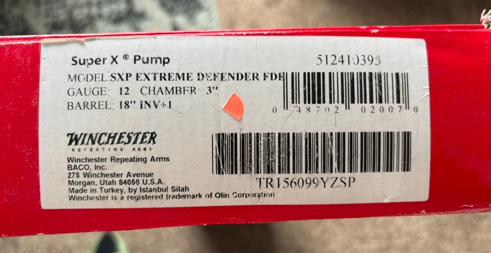Winchester SXP Extreme Defender 4