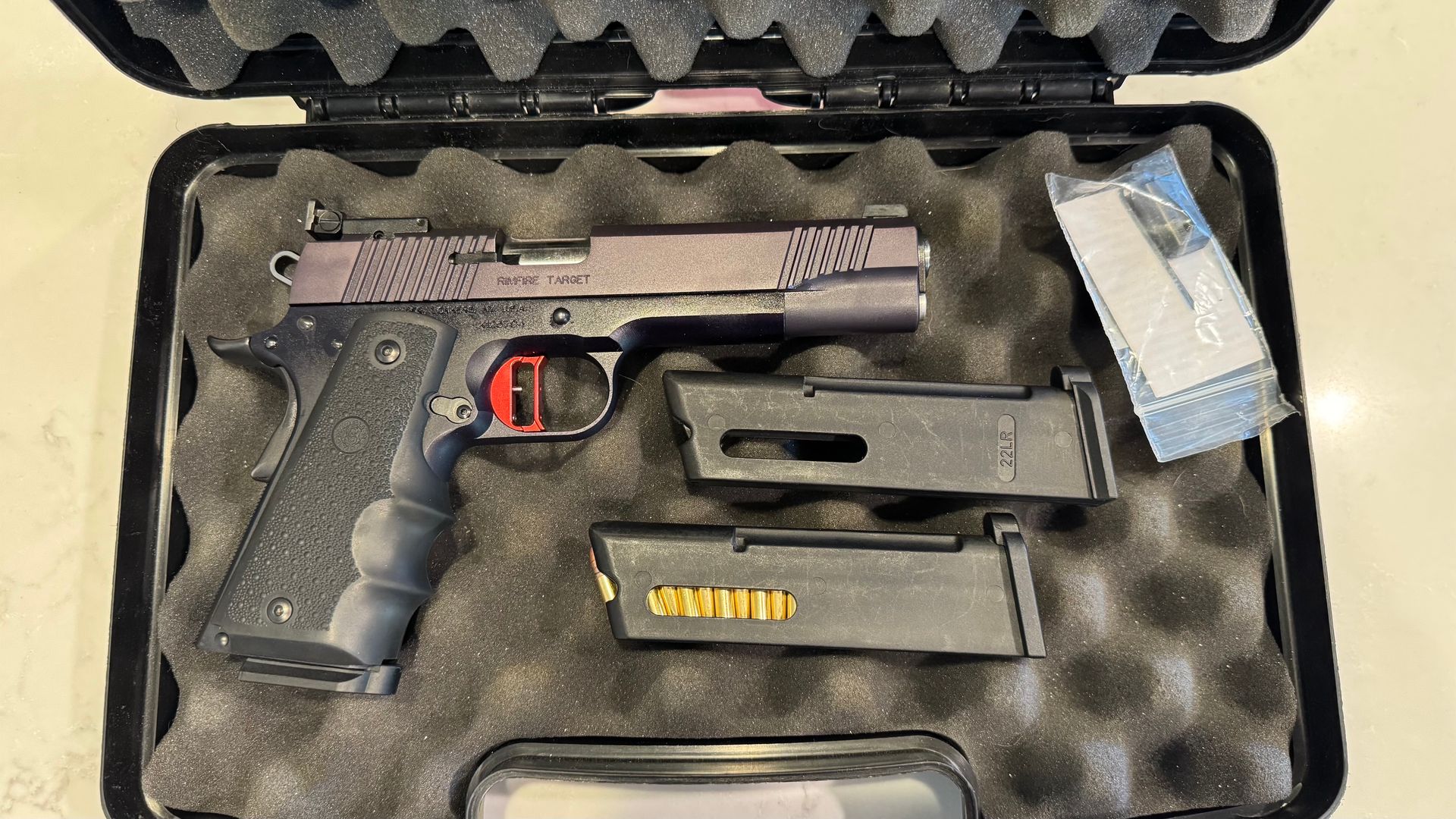 Kimber 1911 Rimfire 22LR RARE FIND with ATLAS GUN WORKS trigger upgrade and sear spring