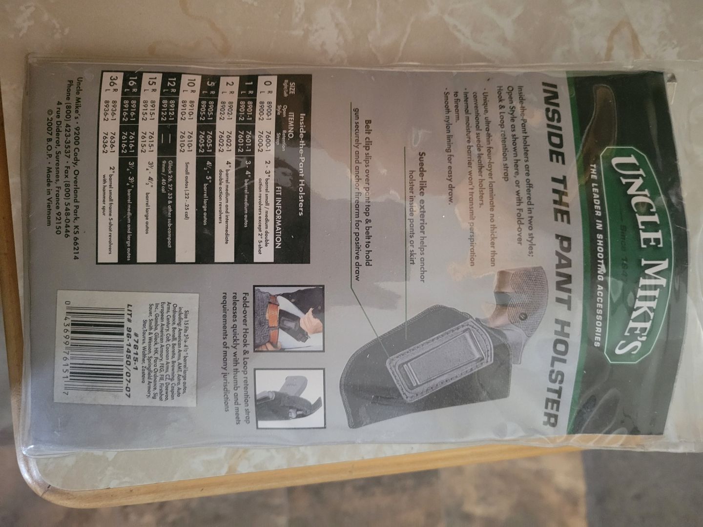 Uncle Mike's No.15 ITP Holster 4