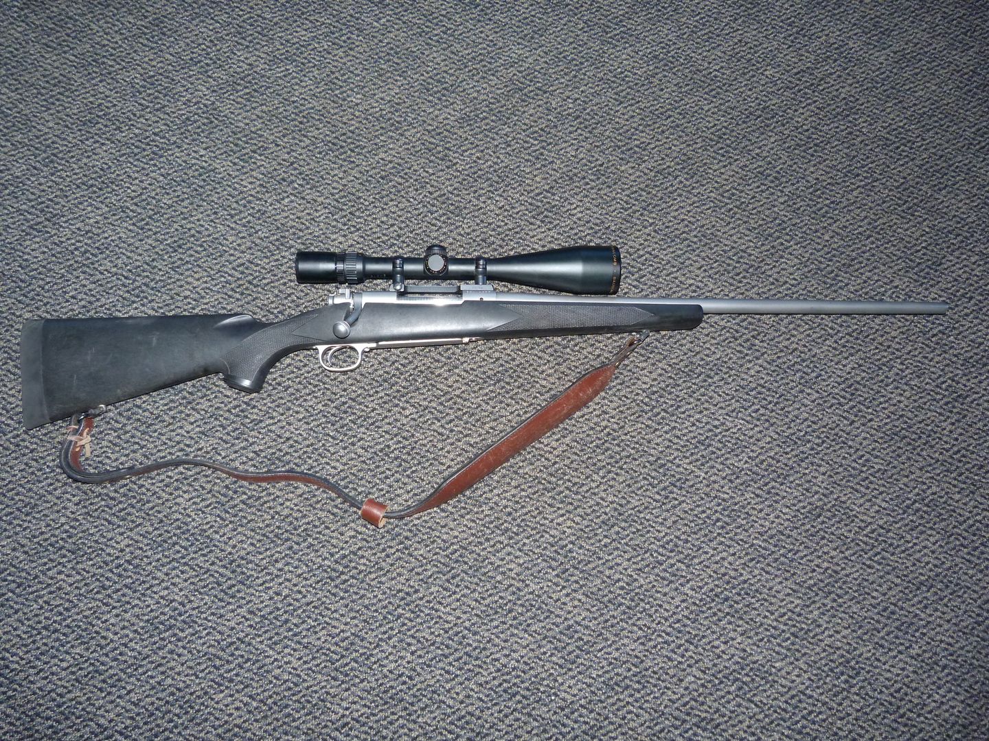 Winchester Model 70 Stainless 338 Win Mag with a Bushnell Elite 3000 Scope