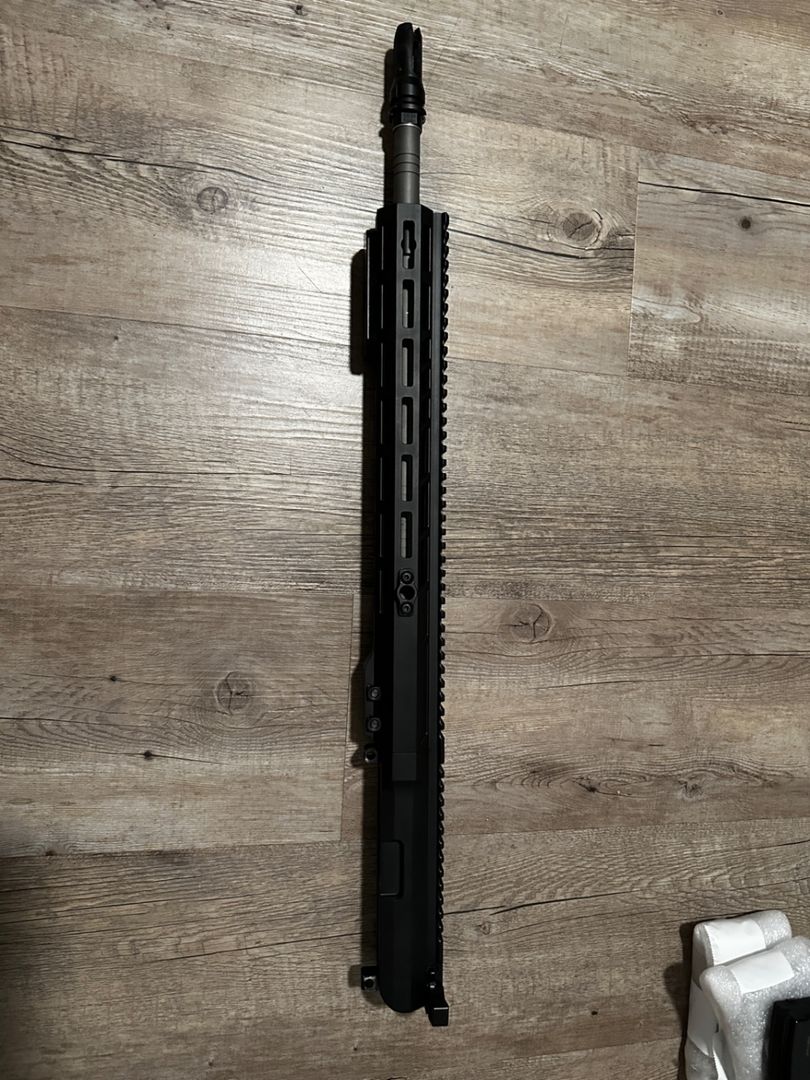 Complete Upper 6mm arc Blackout defense 18"