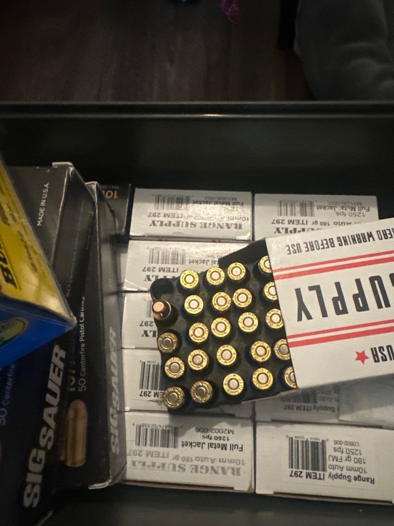 10MM FMJ ….. Underwood and Sig Sauer 3