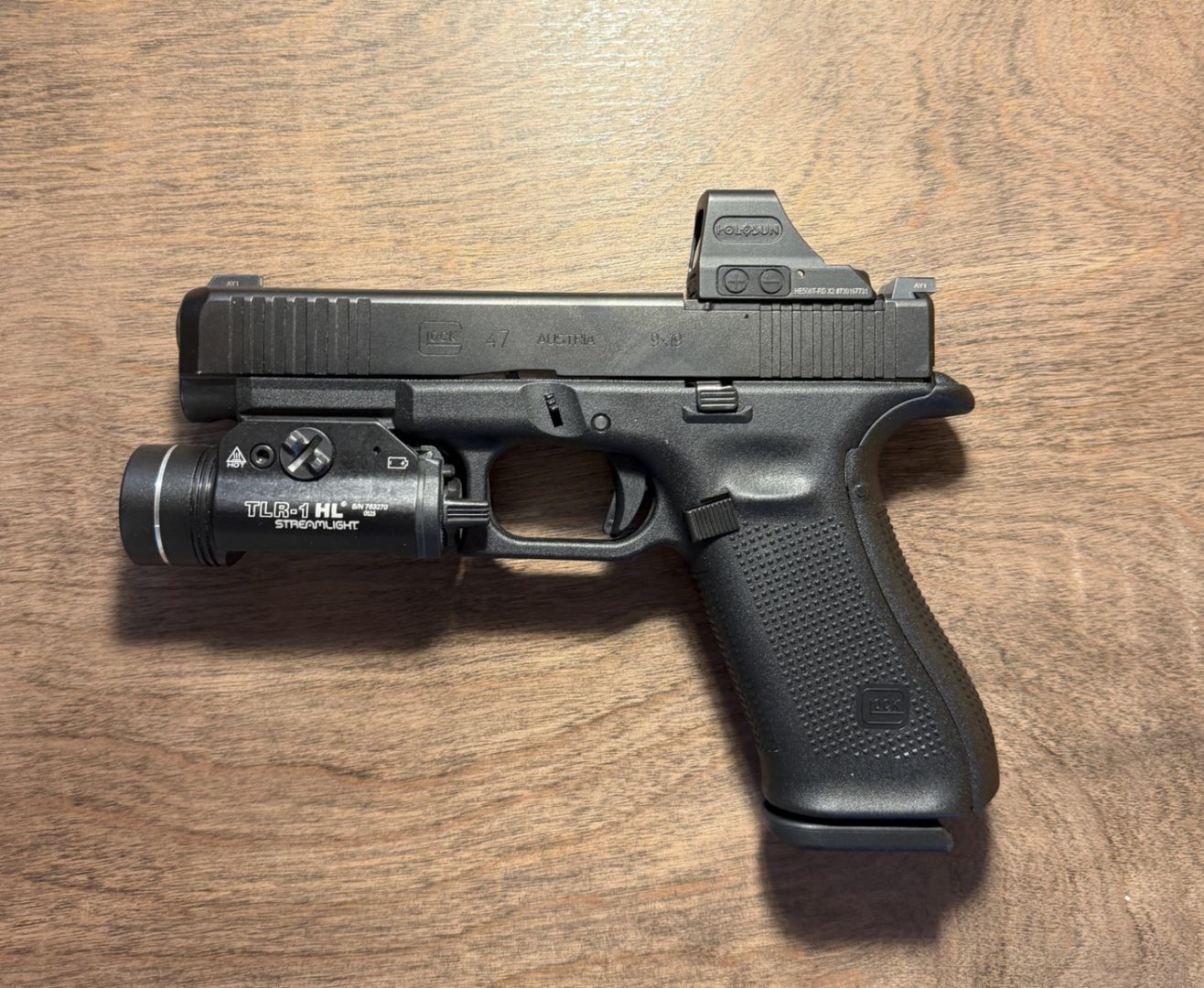 Glock 47 with optic and light 2