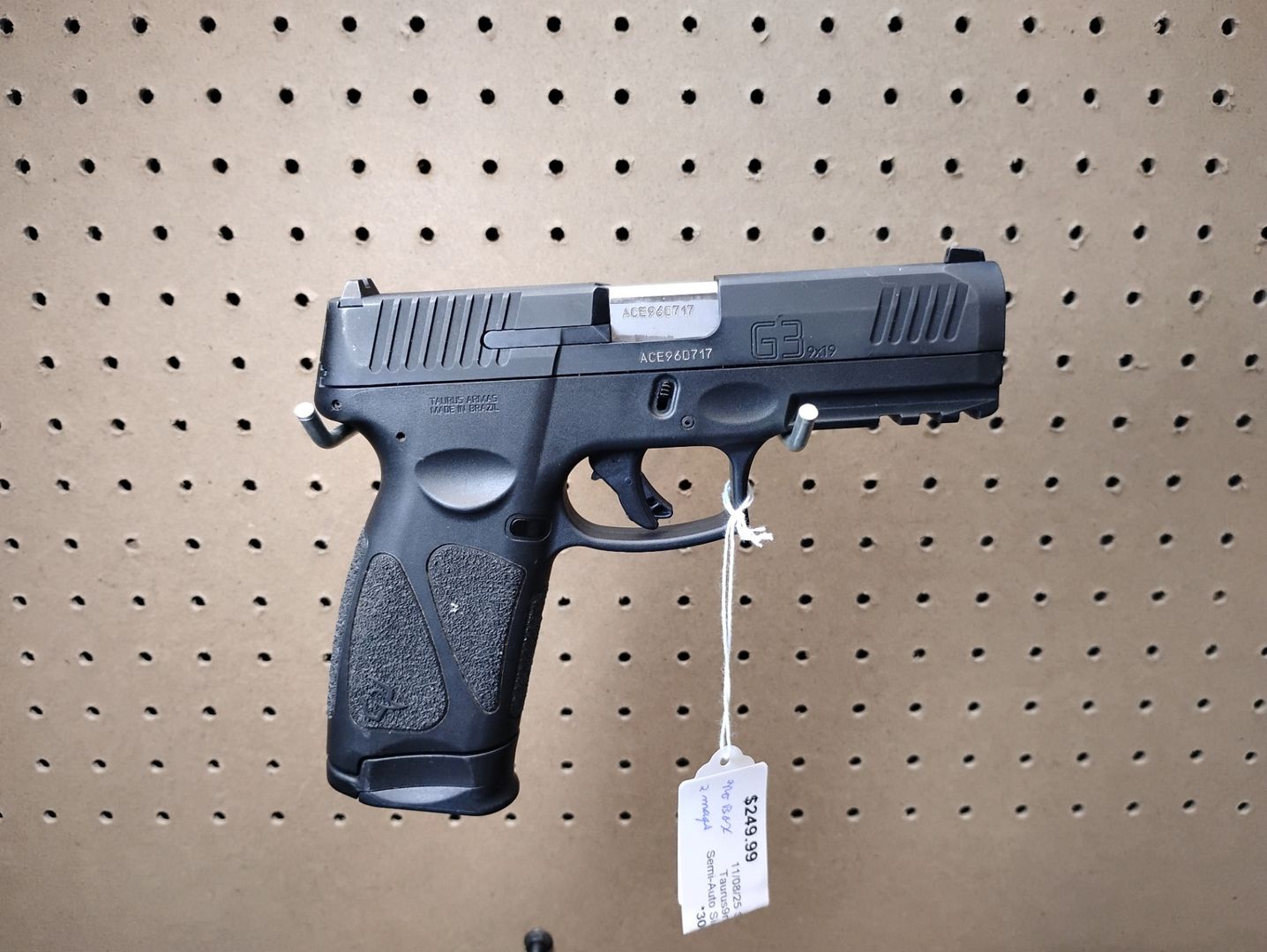 Taurus G3 9mm Full Size Semi-Auto Pistol