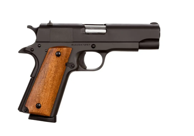 Rock Island GI Standard MS 45 ACP 4.25" 8+1 Black Parkerized Steel Frame & Slide