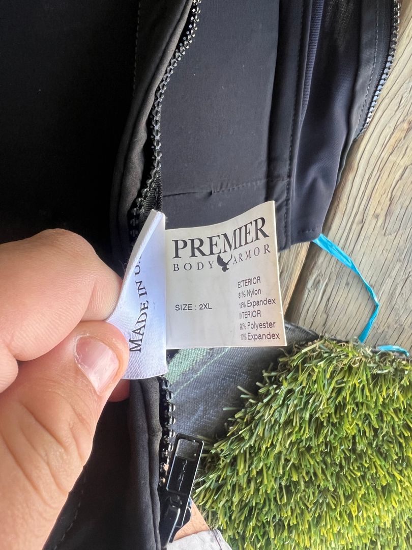 Premier Body Armor Covert Vest – Level IIIA – 2XL – NEW 3