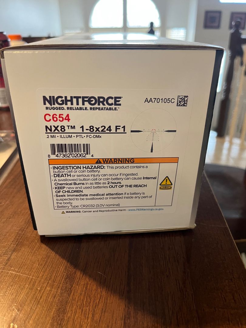 NIB Nightforce 1-8x24 and Ultramount