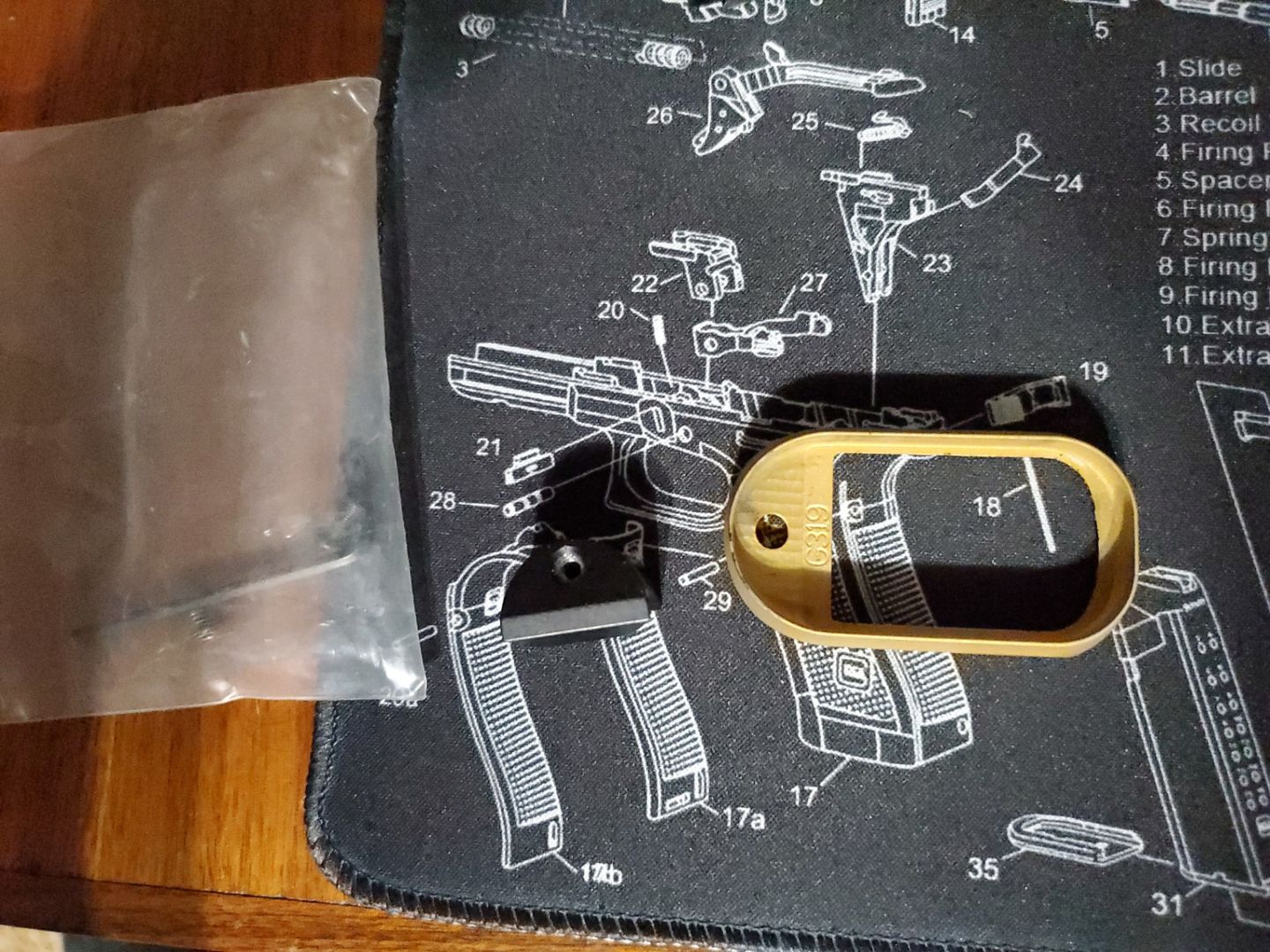 Glock 19 Agency Extended Magwell. 5