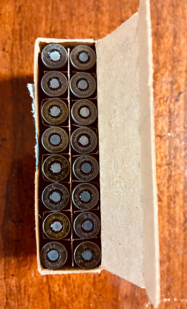 WWII German 9mm Luger Ammo – 1943–1944 – 5 Original Boxes (80 Rounds) – Collector Lot 2