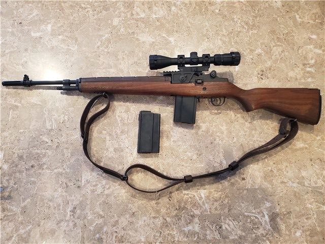 M1A with scope and G.I. sling