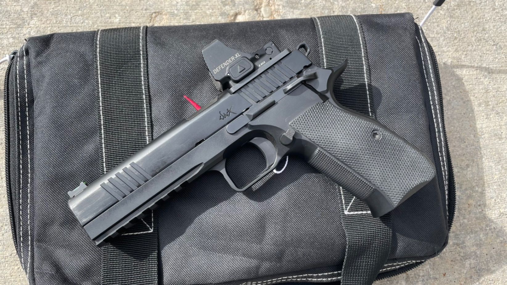 Dan Wesson DWX with Vortex Defender XL red dot