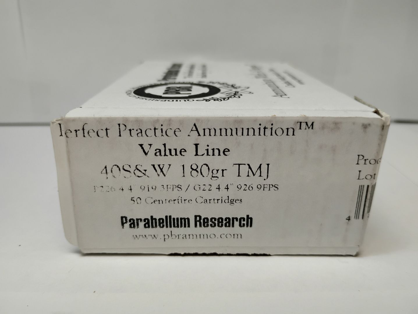 Parabellum Research 40S&W 180Gr TMJ Ammo 2