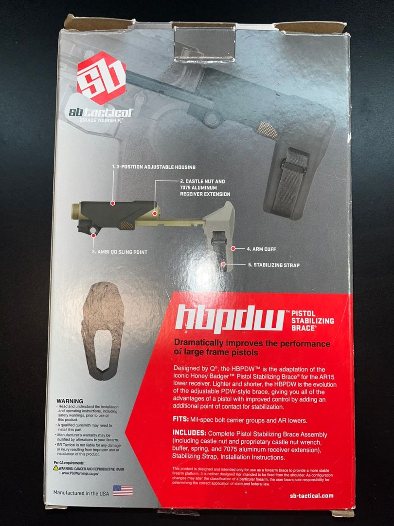 SB Tactical Honey Badger HBPDW - 556/300 BLK 2