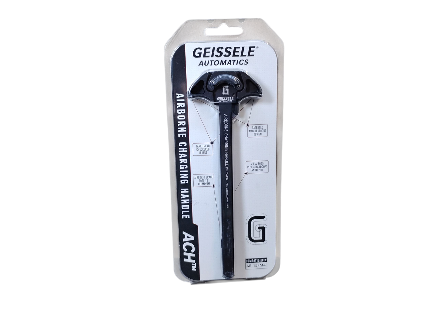 Geissele Automatics Airborne Charging Handle Black 5.56 / .223 Rem 3