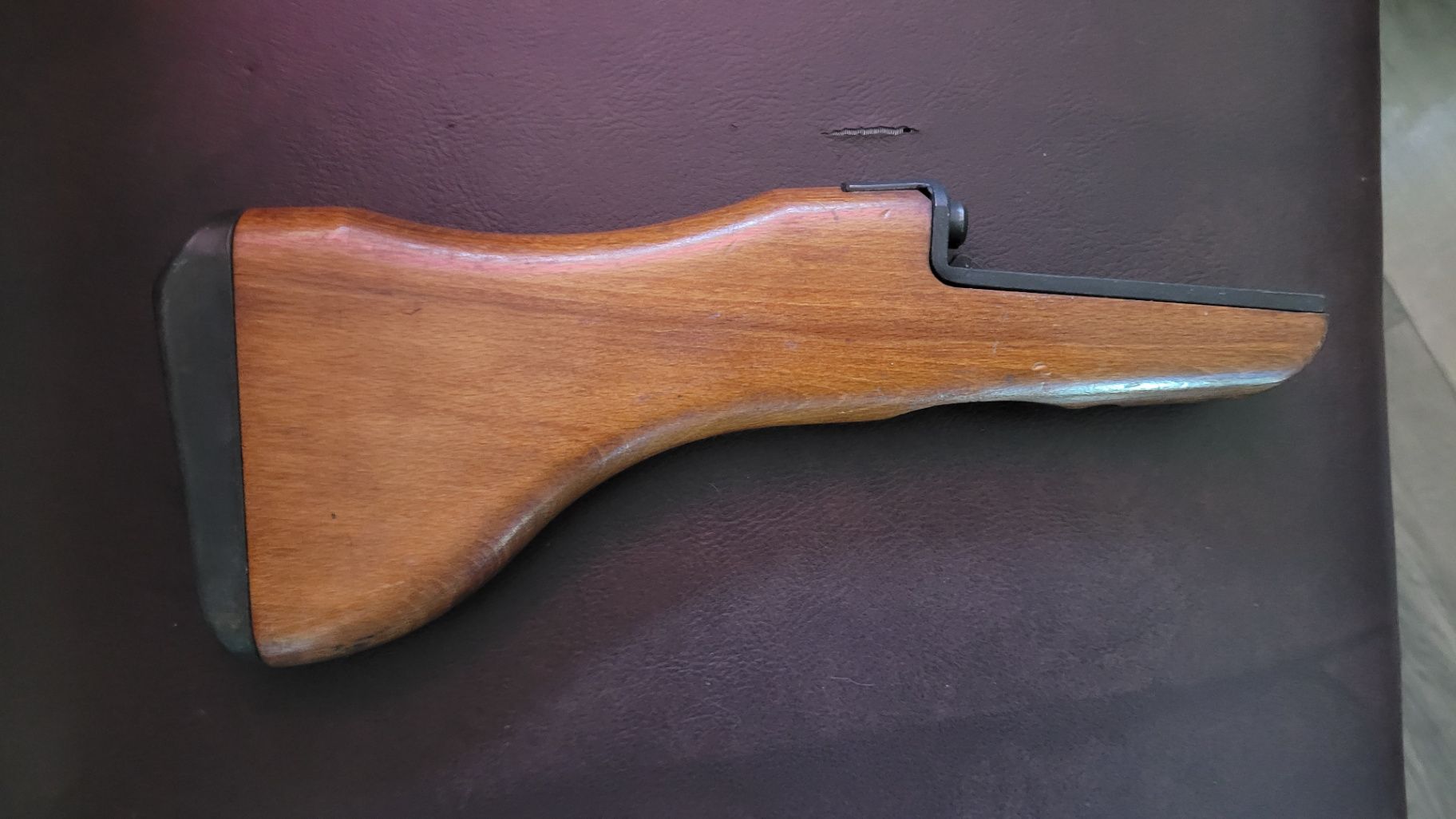 QD Wooden Uzi Buttstock w/ Sling Swivel 2