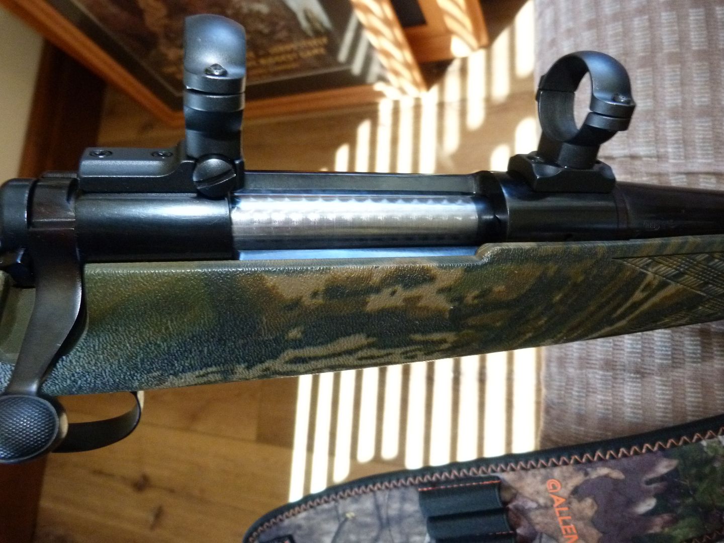 Remington 700 Custom Camo 30-06 Rifle w Bipod, Sling & Leupold Rings 3