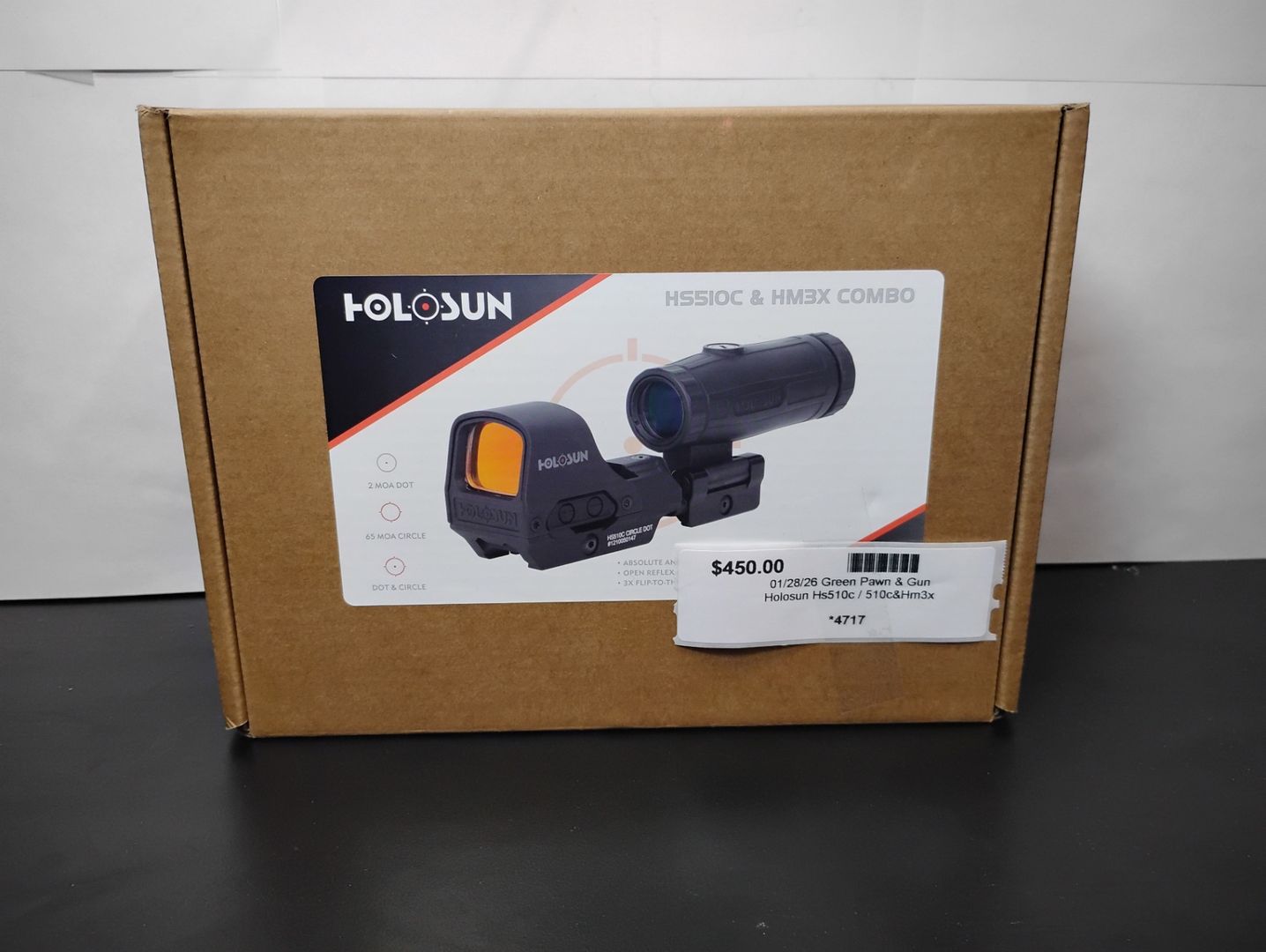 Holosun HS510C 3x Circle Dot Sight w/HM3X Magnifier Combo
