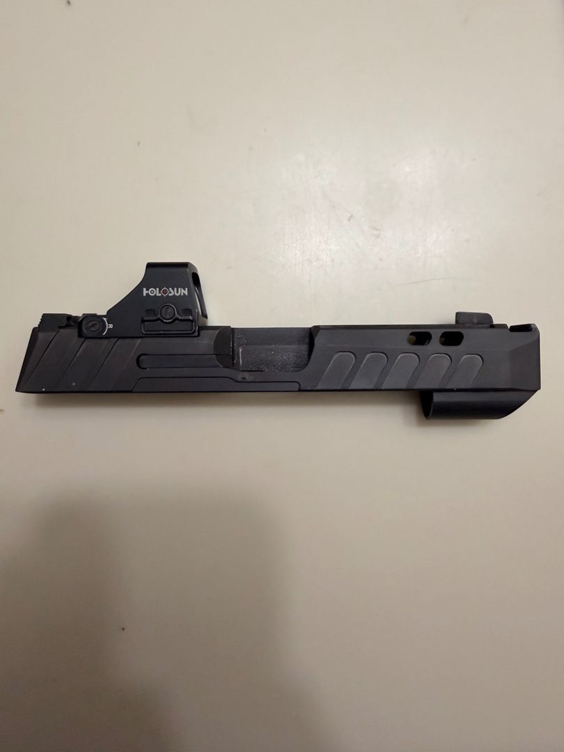 P365 FDEZ werx XXL slide with Holosun 407k 2