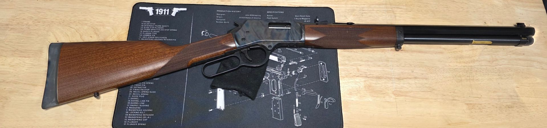 Henry Big Boy Color Case Hardened 45 long colt with ammo