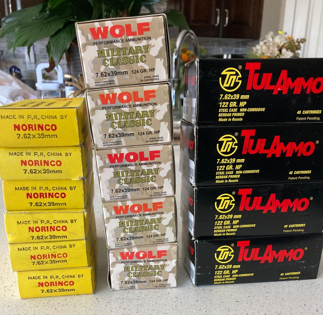 400 rounds 7.62x39 Russian, Chinese