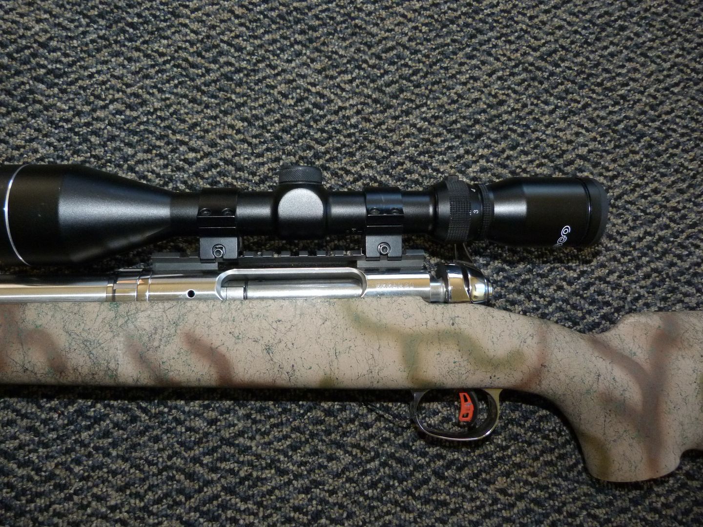 Savage Custom Stainless 22-250 AI Ackley Improved Target / Varmint Rifle w Scope - Mint! 2