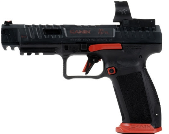 CANIK SFX RIVAL RED FULL SIZE 9MM PISTOL 5" MECANIK MO3 OPTIC, 18RD MAG 2