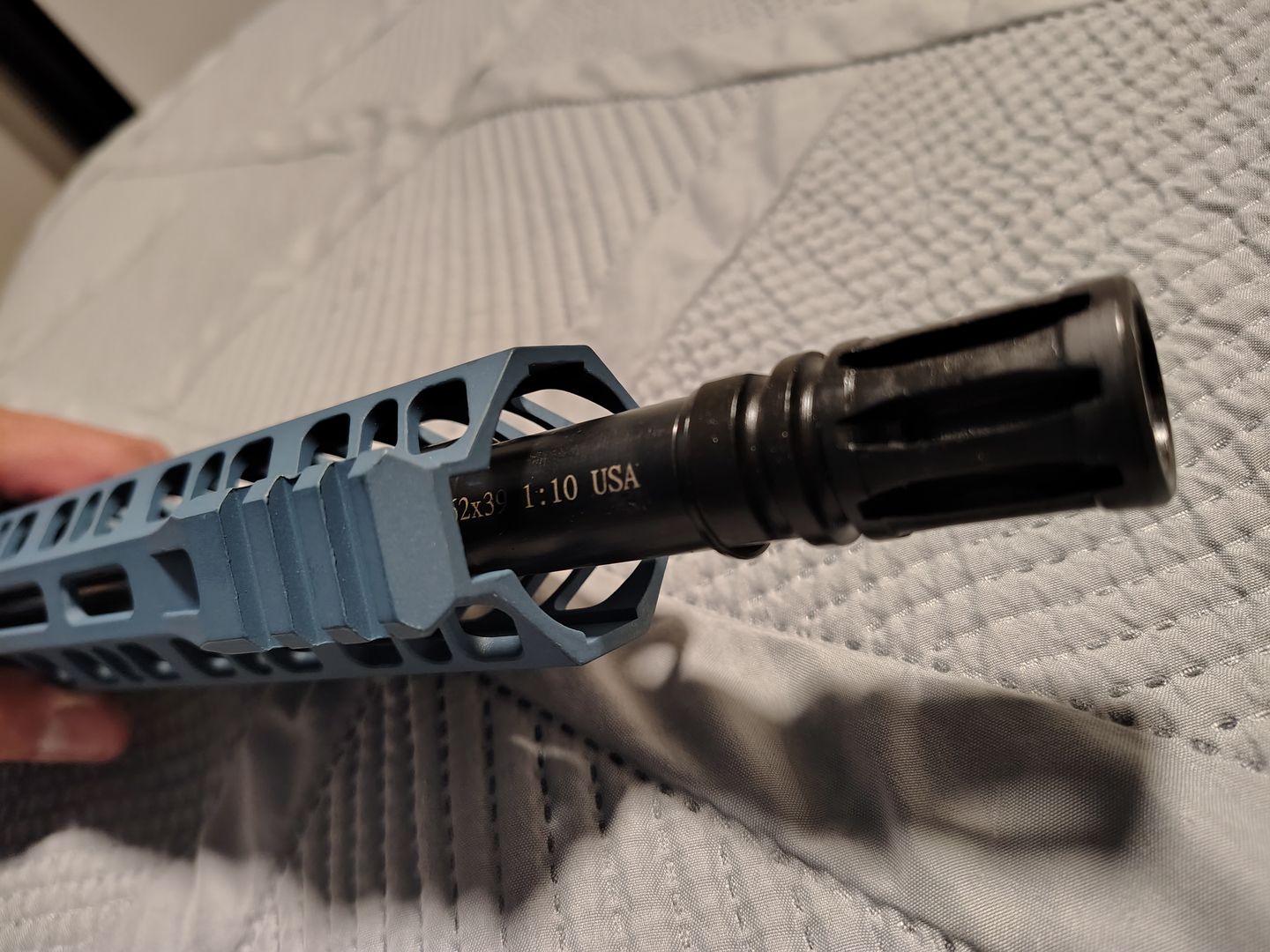 Grid Defense 10.5" 7.62x39 Upper Receiver - Blue Titanium 2