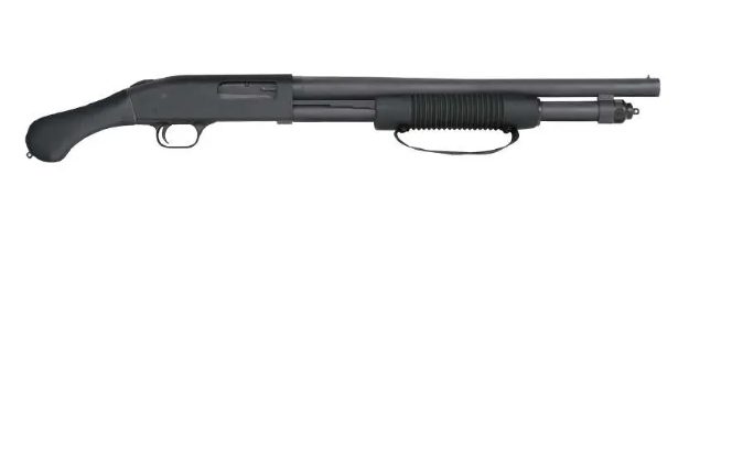 Mossberg 590 Shockwave Blued 12 Gauge 18.50" 3" 6+1 Fixed Raptor Grip Stock