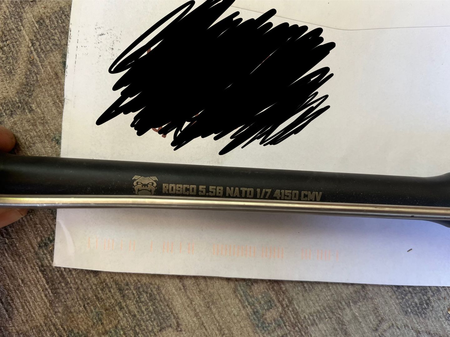 16” barrel with gas block and tube  2