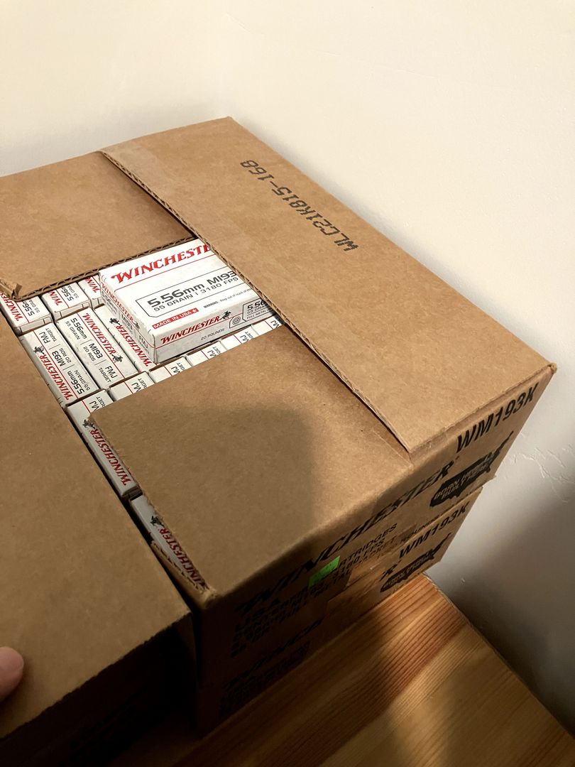 2,000 Rounds Winchester 5.56 55gr FMJ 2