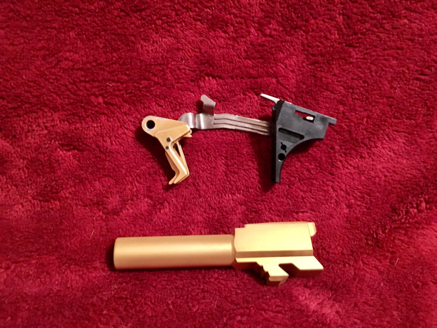 Glock 43 CMC Gold TiN Trigger / Barrel Combo Deal  4