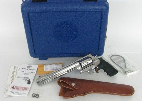 Smith & Wesson 500 S&W Mag Stainless 8 3/8" Holster In Box NICE