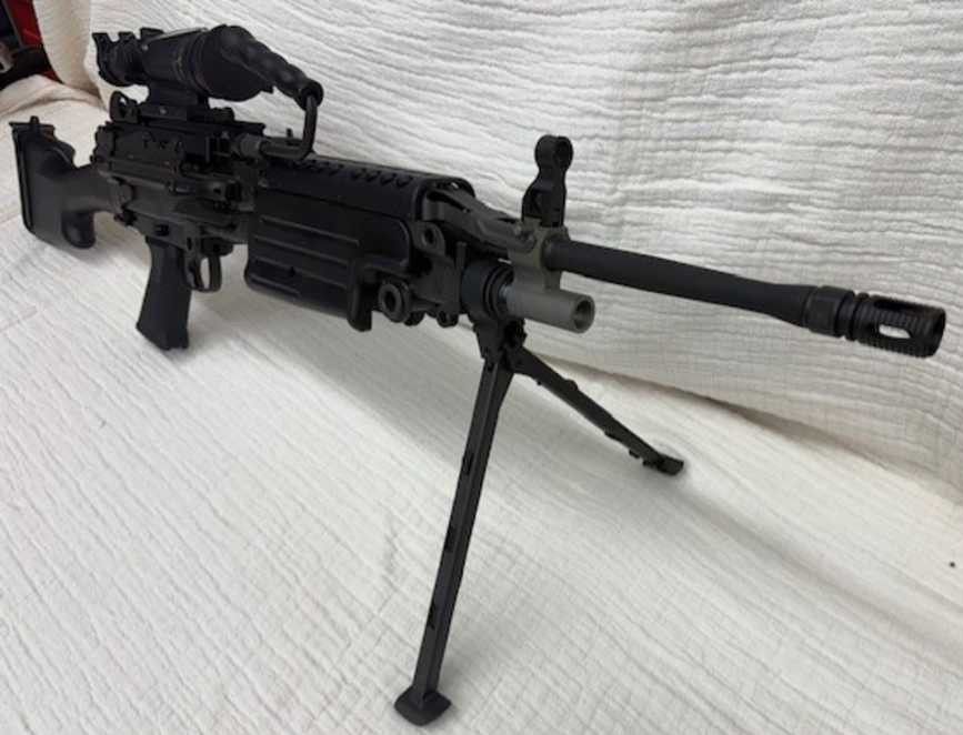 Belt Fed FN 249 with M249 Trijicon ACOG 4