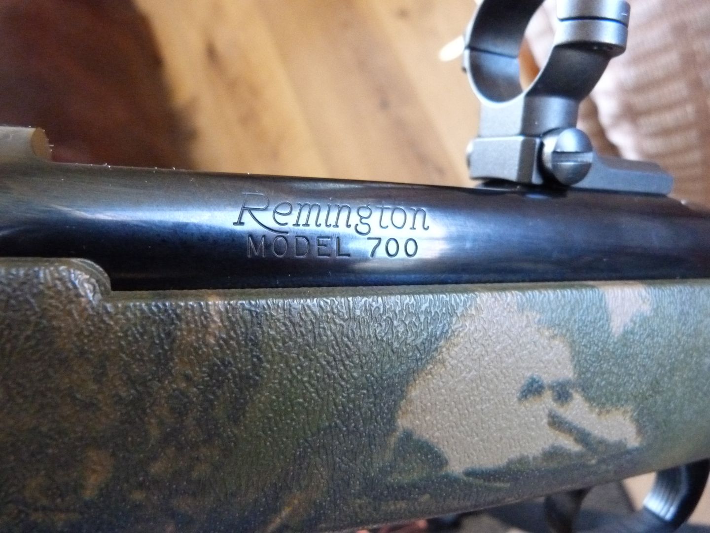 Remington 700 Custom Camo 30-06 Rifle w Bipod, Sling & Leupold Rings 5