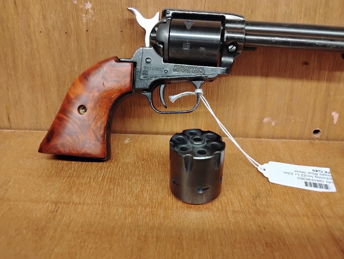 Heritage Rough Rider 22 Long Rifle 16in Blued Revolver 3
