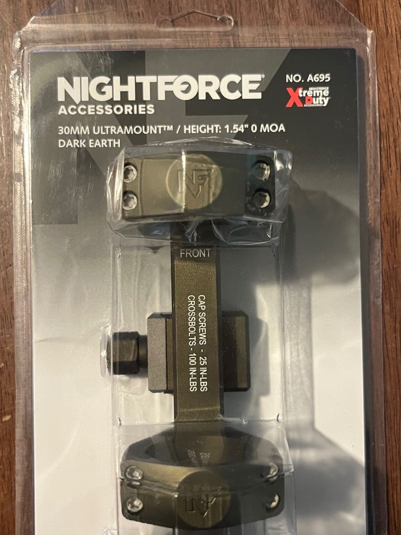 NIB Nightforce 1-8x24 and Ultramount 5