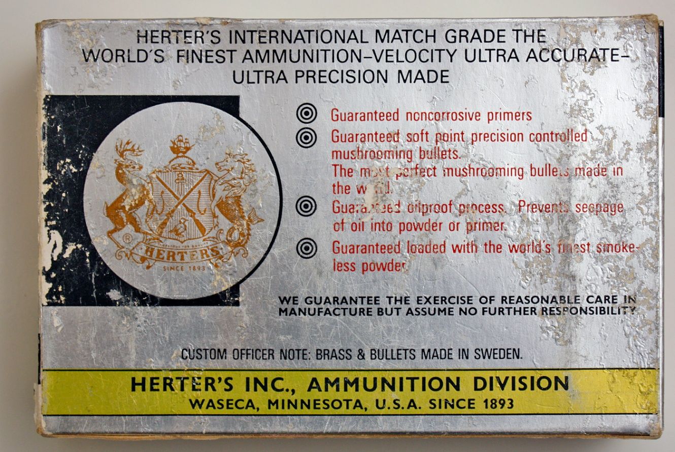 FS Vintage box of (20) Herter's .338 mag.,200 gr., soft point bullets 4