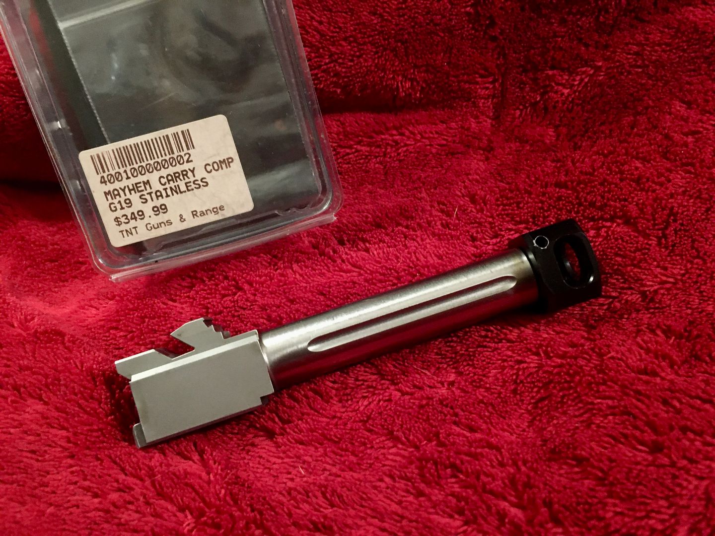 Glock 19 Mayhem Syndicate Barrel Comp Assembly ( Fluted ) 