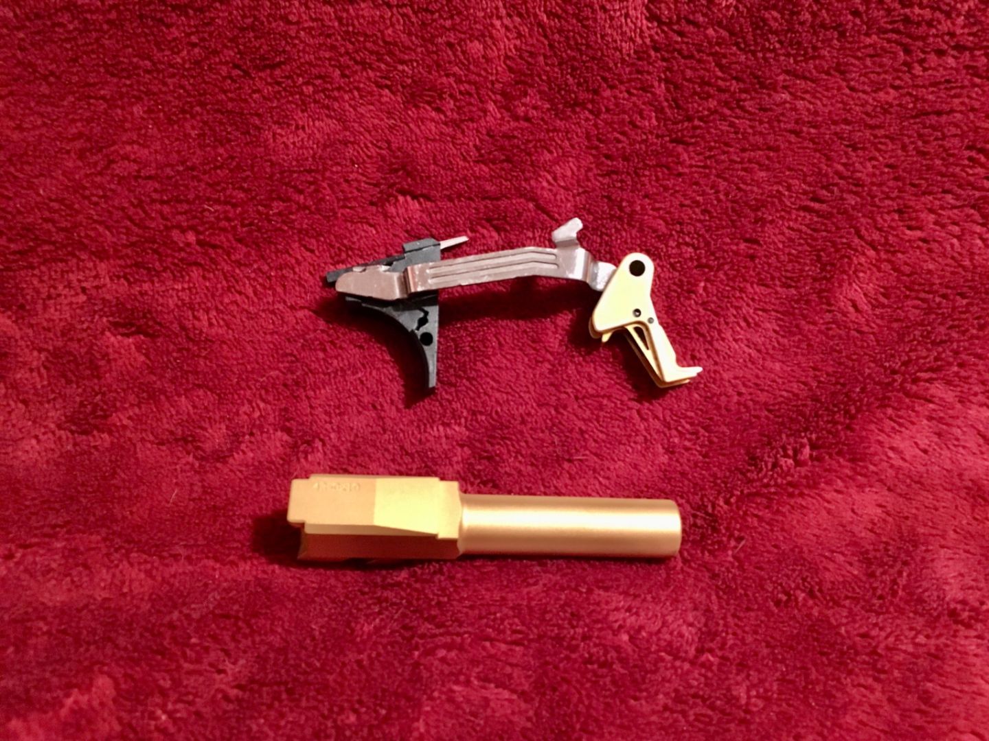 Glock 43 Gold TiN CMC Trigger / Barrel Combo Deal  3