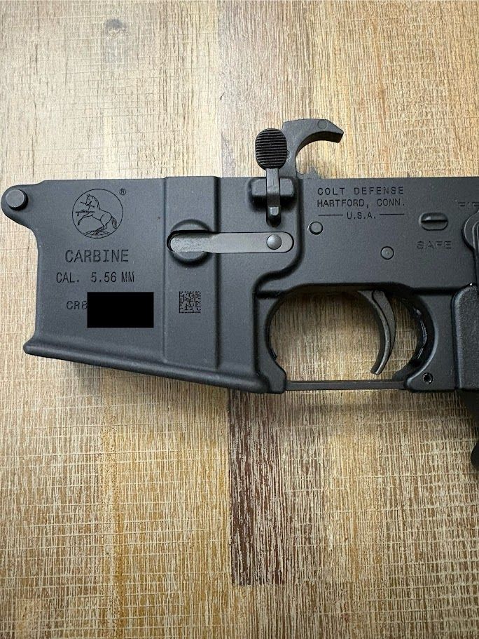 Colt M4 complete lower receiver, "Carbine" marked. 3