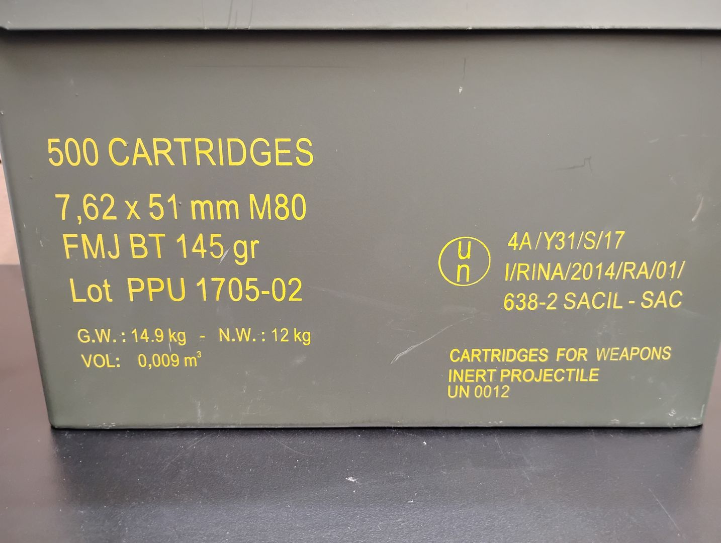 ***SOLD*** 7.62x51 M80 FMJ 145GR Riffle Ammo (500rds) 3