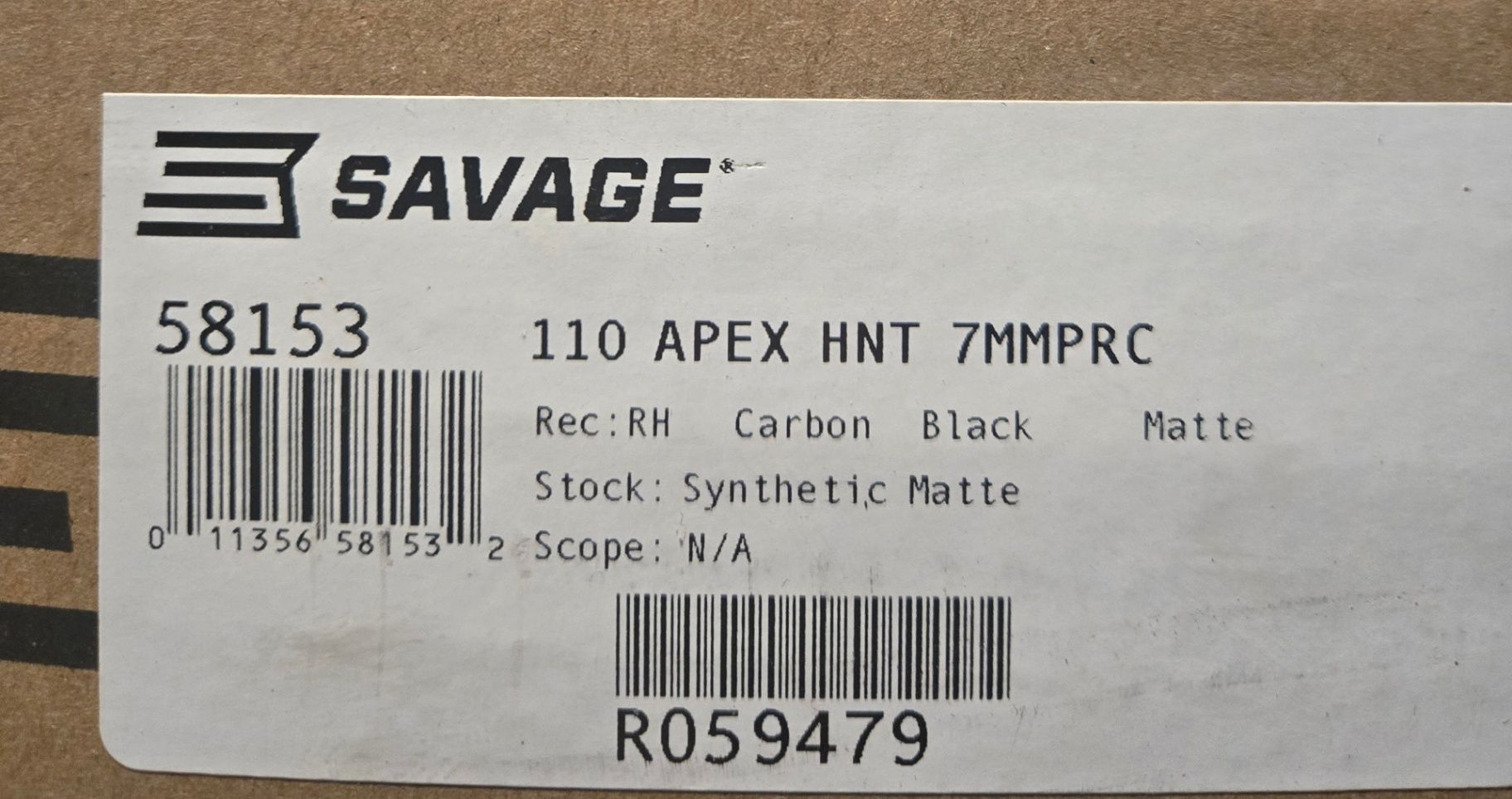 Savage 110 7mm PRC Apex hunter 2