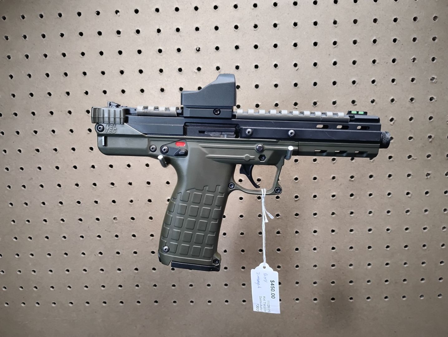 Kel Tec CP33 ODG  22LR Semi-Auto Pistol